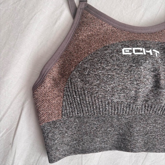NWOT Brown and grey ECHT arise key sports bra #fitness - Picture 2 of 3